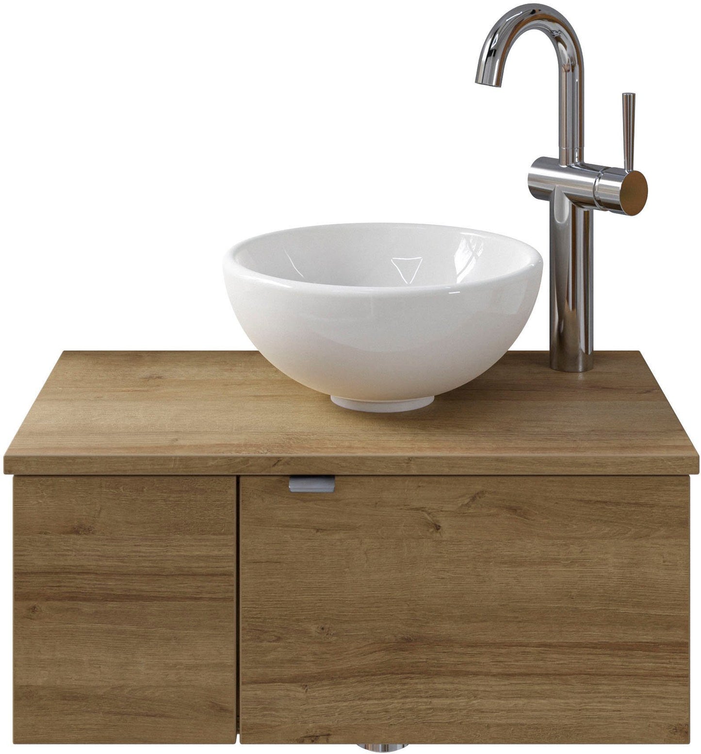 Waschtisch "Serie 6915 Waschschale", mit Unterschrank für Gästebad - SAPHIR