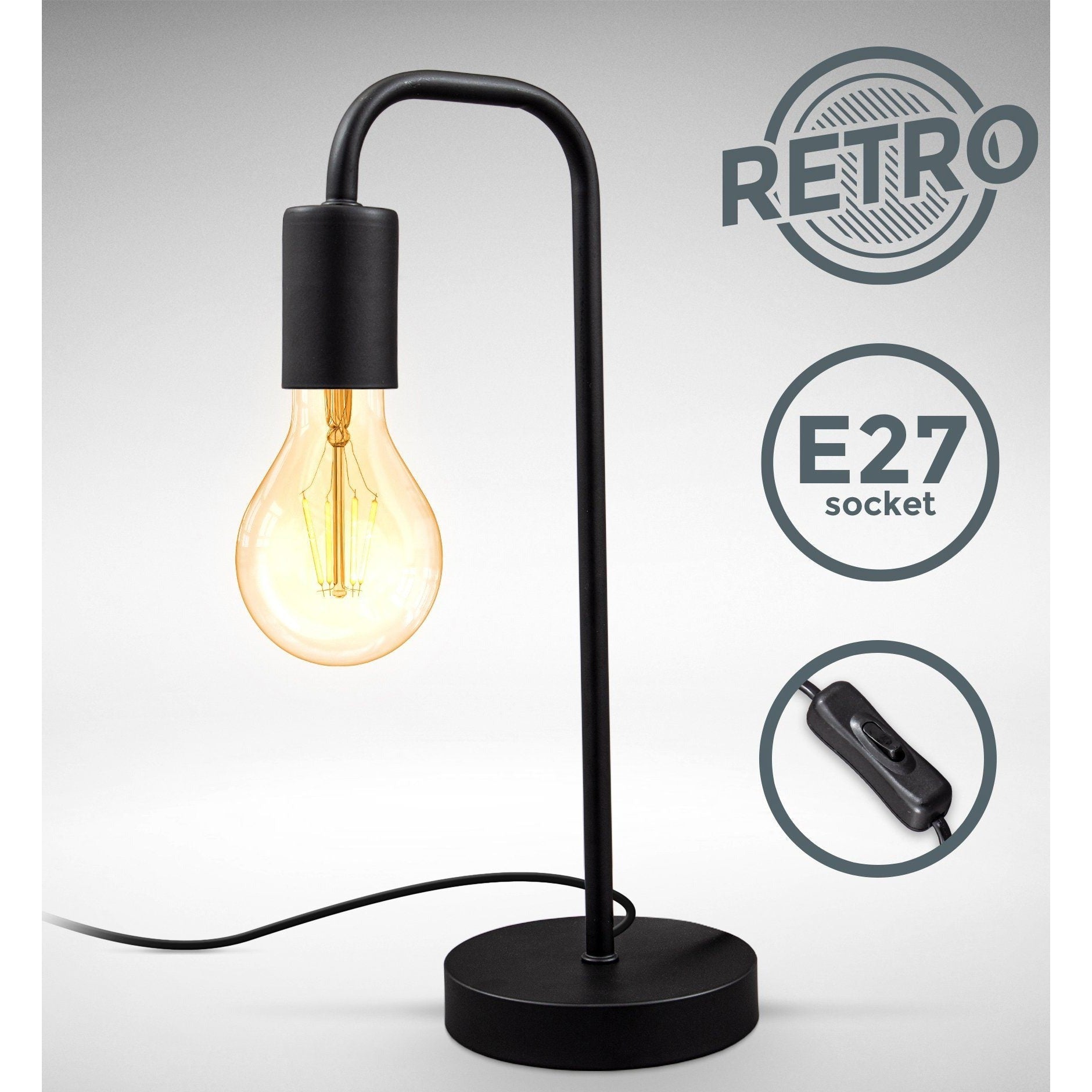 Retro Tischlampe B.K.Licht