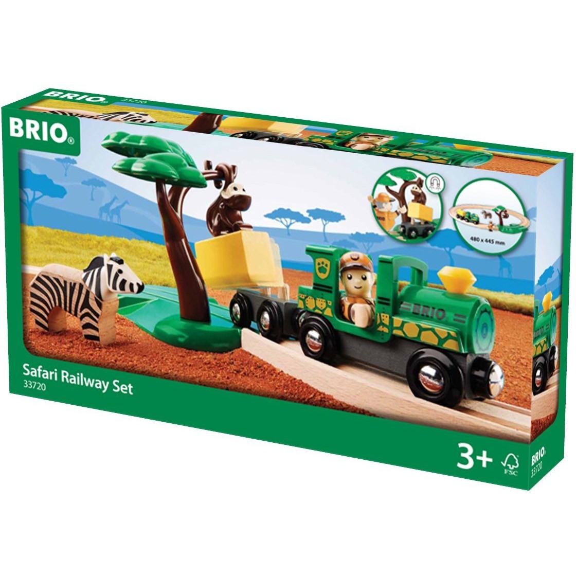 Spielzeug-Eisenbahn "Safari Bahn Set" - BRIO® WORLD Ravensburger Verlag GmbH