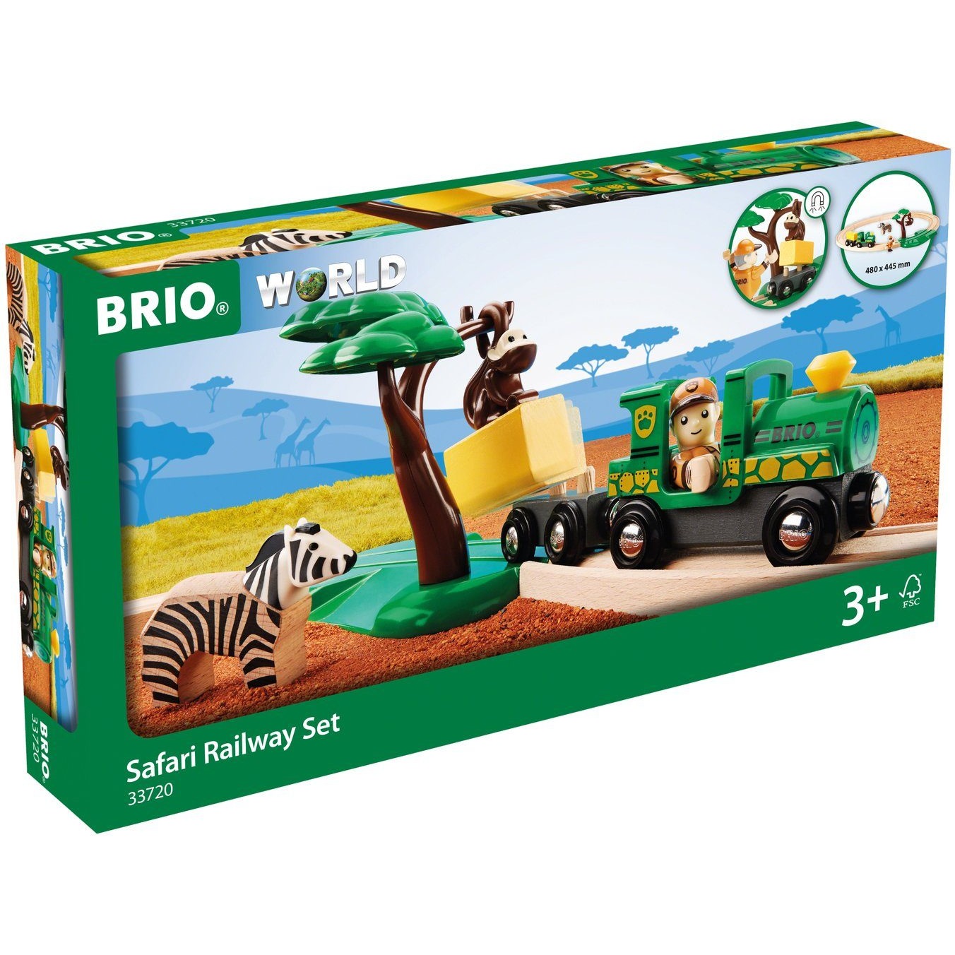 Spielzeug-Eisenbahn "Safari Bahn Set" - BRIO® WORLD Ravensburger Verlag GmbH