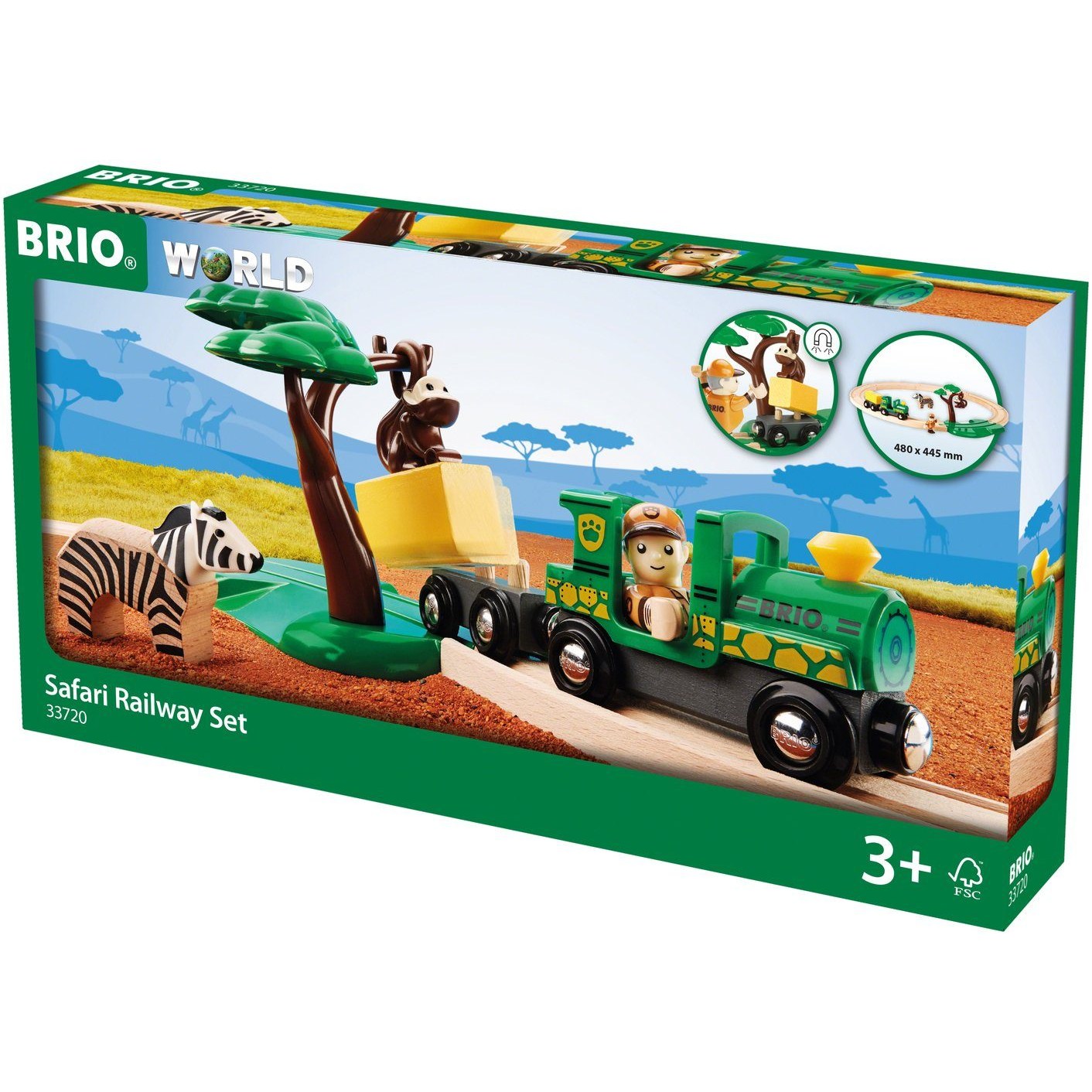 Spielzeug-Eisenbahn "Safari Bahn Set" - BRIO® WORLD Ravensburger Verlag GmbH