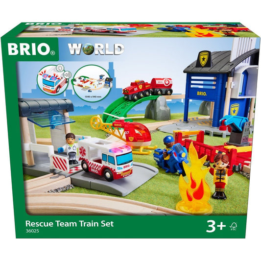 Spielzeugeisenbahn-Erweiterung "Polizei und Feuerwehr Set Deluxe" - BRIO® WORLD Ravensburger Verlag GmbH