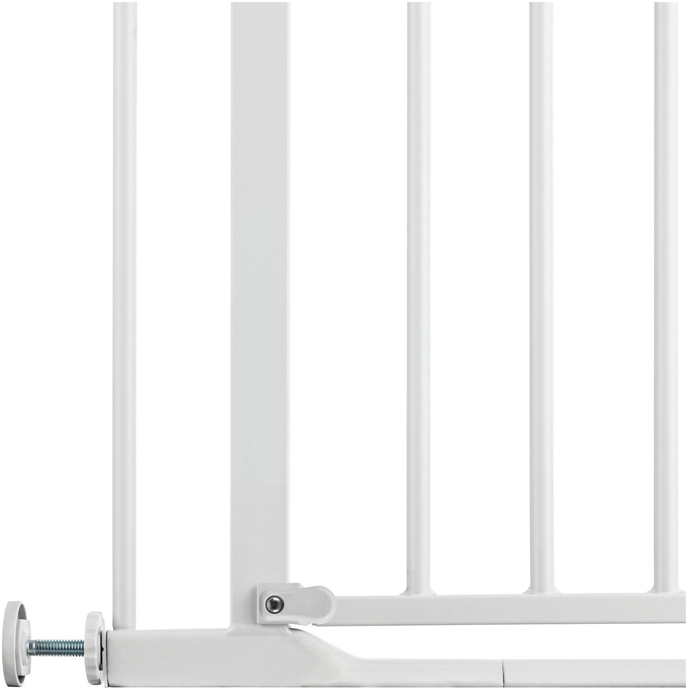 Türschutzgitter Clear Step Set 2 inklusive Verlängerung 21 cm, White Hauck