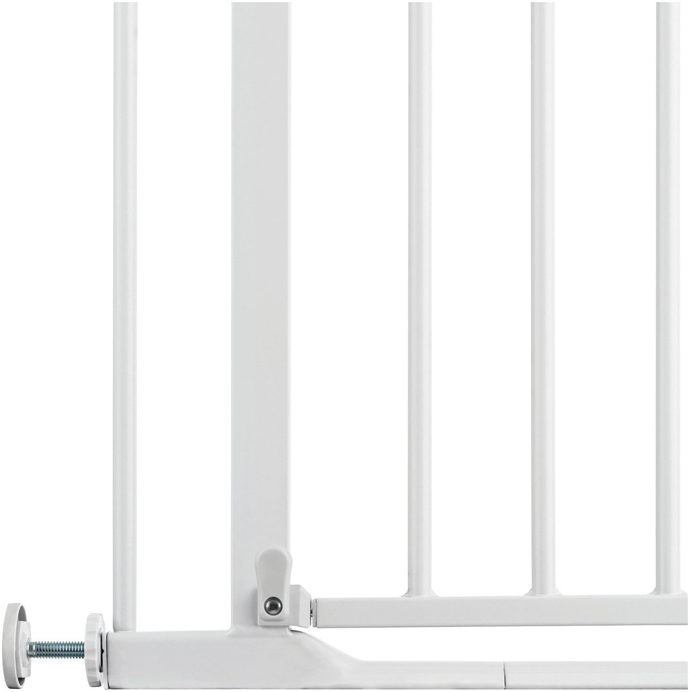 Türschutzgitter Clear Step Set 2 inklusive Verlängerung 21 cm, White Hauck
