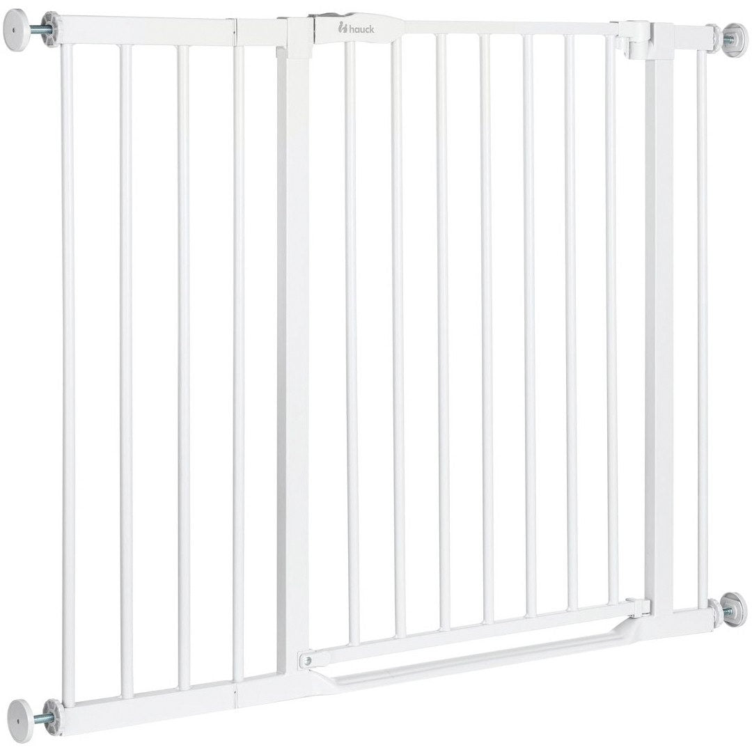 Türschutzgitter Clear Step Set 2 inklusive Verlängerung 21 cm, White Hauck