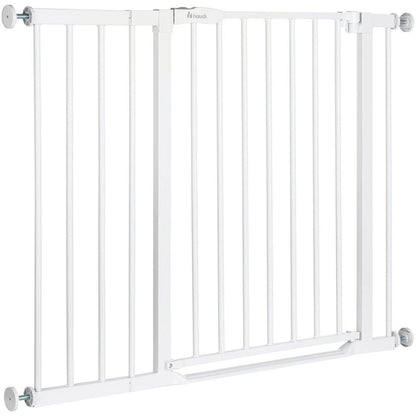Türschutzgitter Clear Step Set 2 inklusive Verlängerung 21 cm, White Hauck