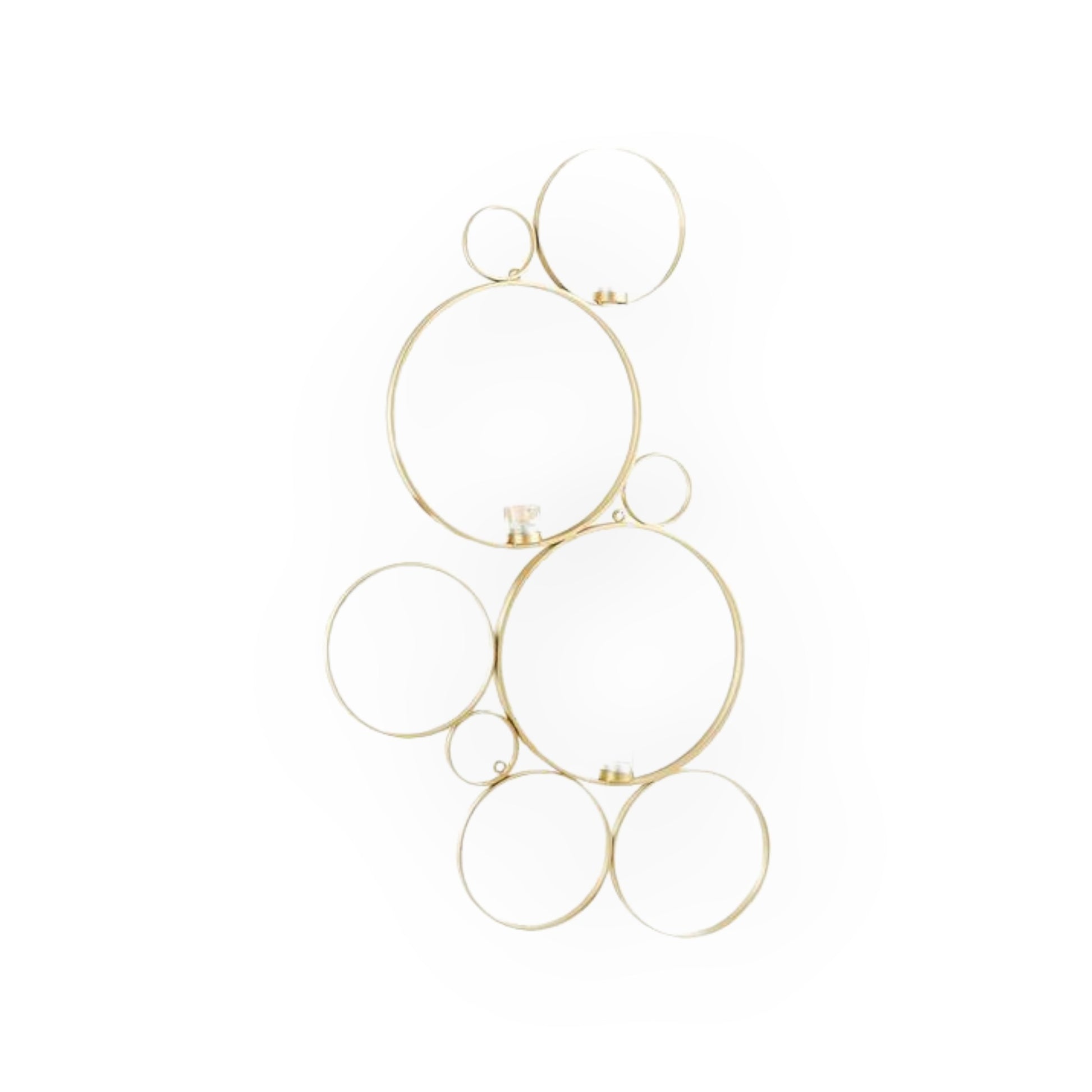 Wandkerzenhalter Kreise, gold Leonique