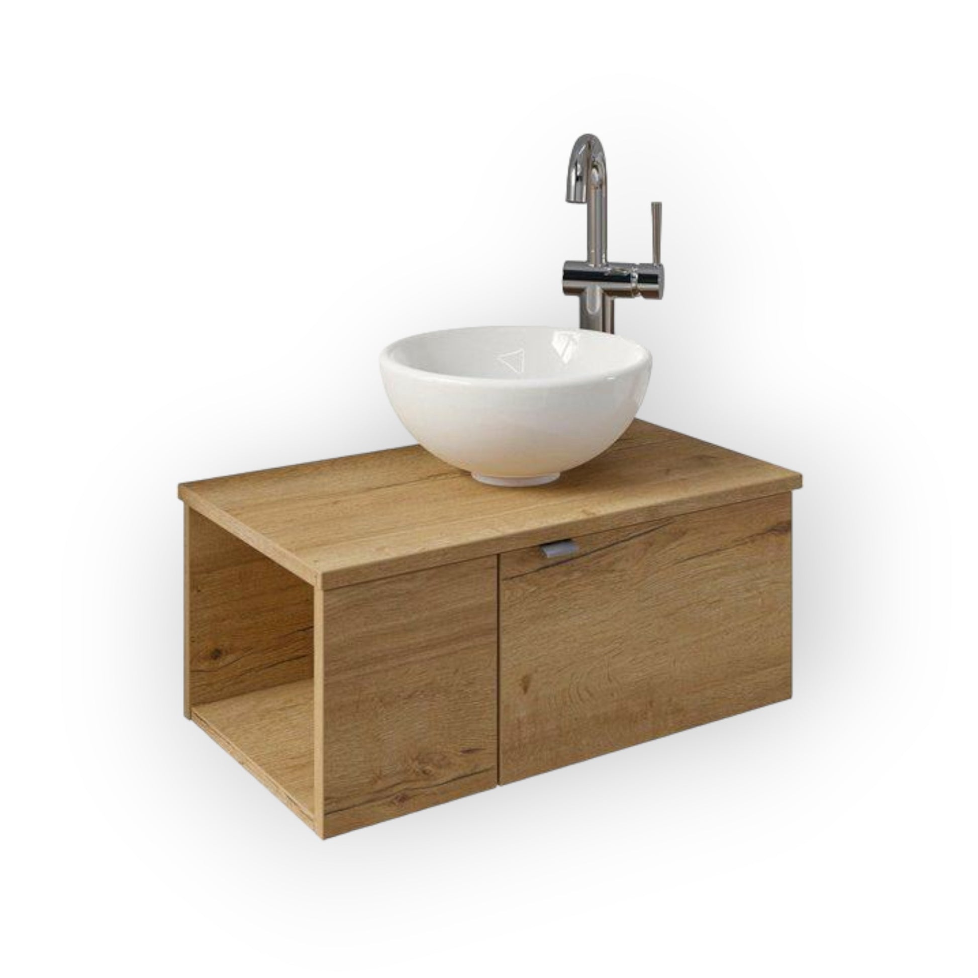 Waschtisch Serie 6915 Waschschale mit Unterschrank für Gästebad Saphir