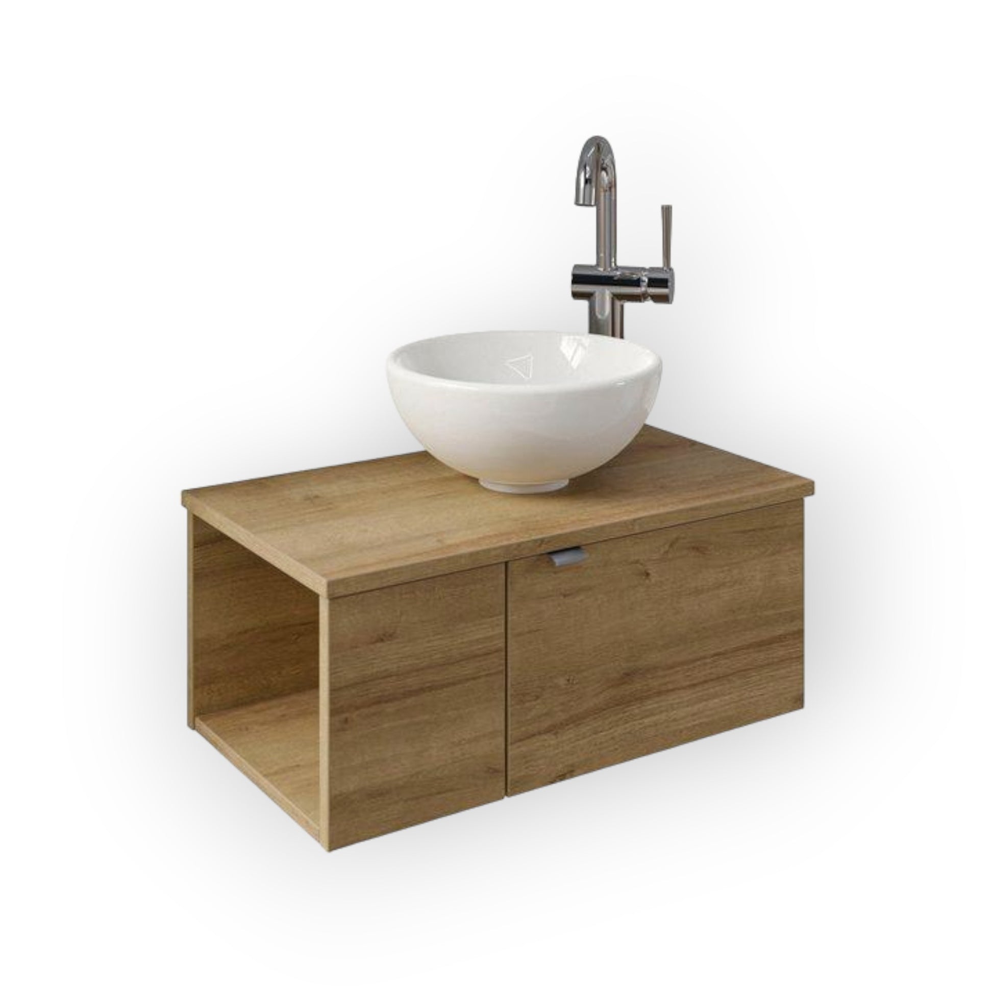 Waschtisch Serie 6915 Waschschale mit Unterschrank für Gästebad Saphir