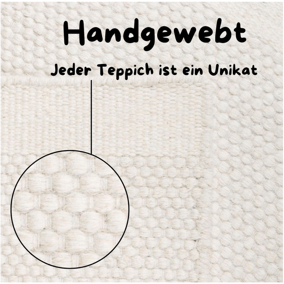 Wollteppich "Woolscape", Maße: 200x200cm - andas andas