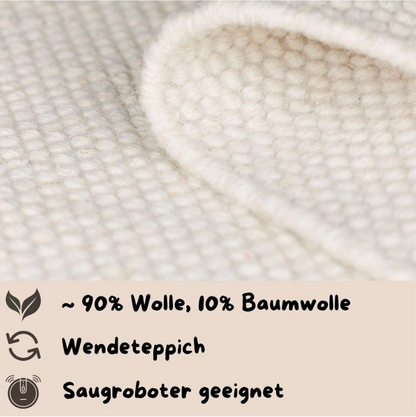 Wollteppich "Woolscape", Maße: 200x200cm - andas andas