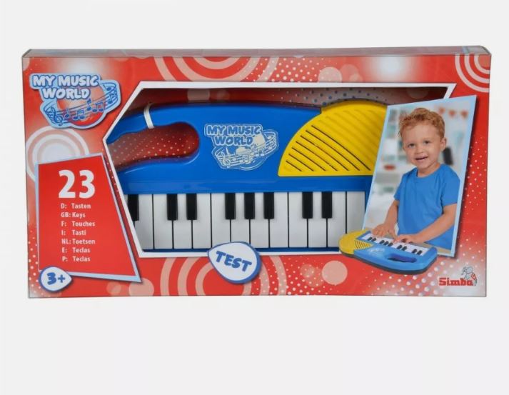 Simba - "My Musical World Mini Piano Keyboard", Musikspielzeug für Kinder, 25 cm