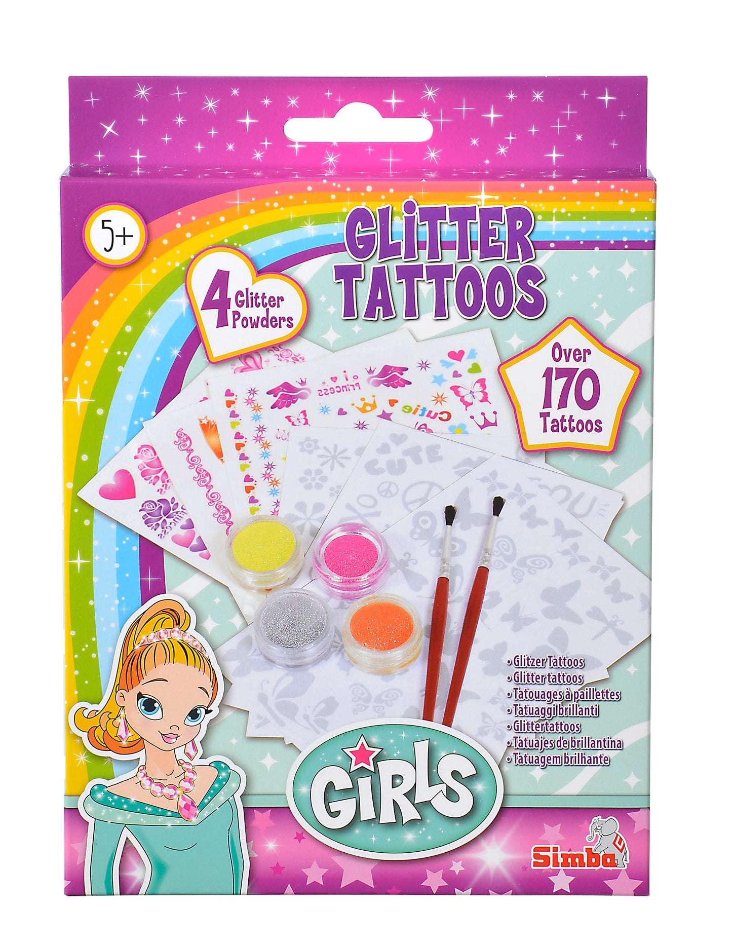 Simba - "Steffi Love", 70x Glitter Tattoos