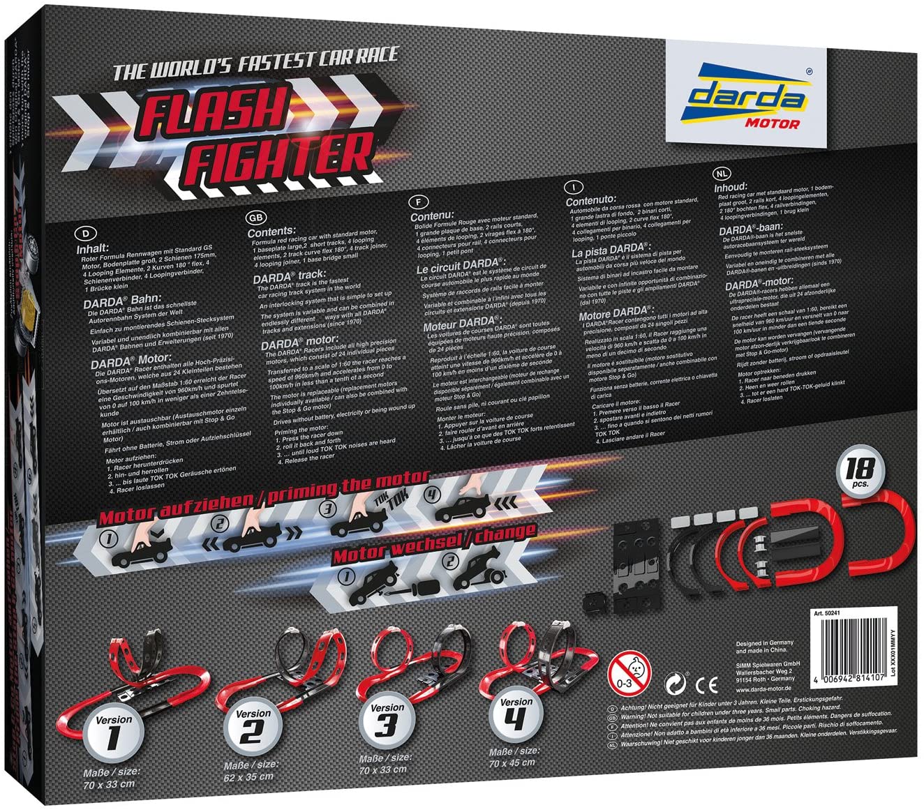 DARDA - "Flash Fighter", pista de carreras de coches