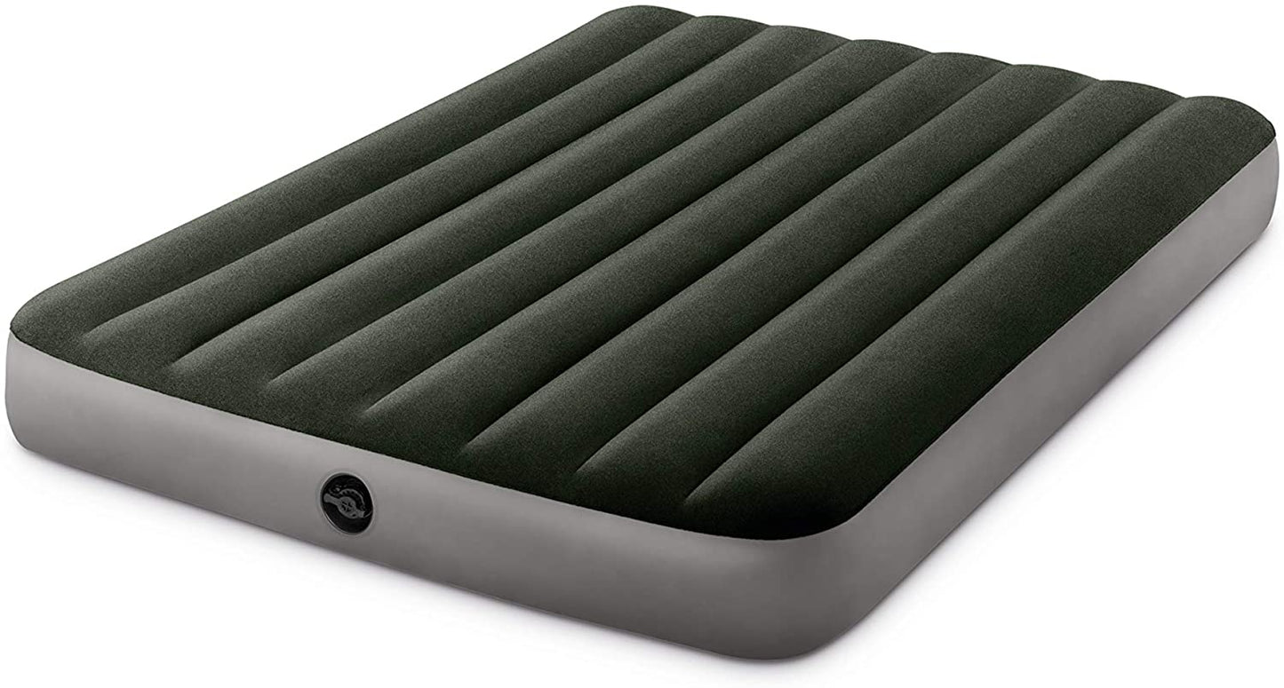 Intex - "Downy", Velour Doppel-Luftbett, Maße: 191 x 137 x 25 cm