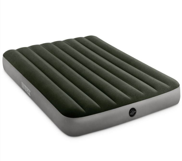Intex - "Downy", Velour Doppel-Luftbett, Maße: 191 x 137 x 25 cm