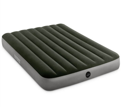 Intex - "Downy", Velour Doppel-Luftbett, Maße: 191 x 137 x 25 cm